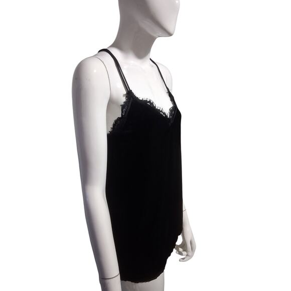Abercrombie & Fitch Women's Small Retro Velvet Whimsigoth Witchy Vampy Lace Tank - Picture 10 of 14